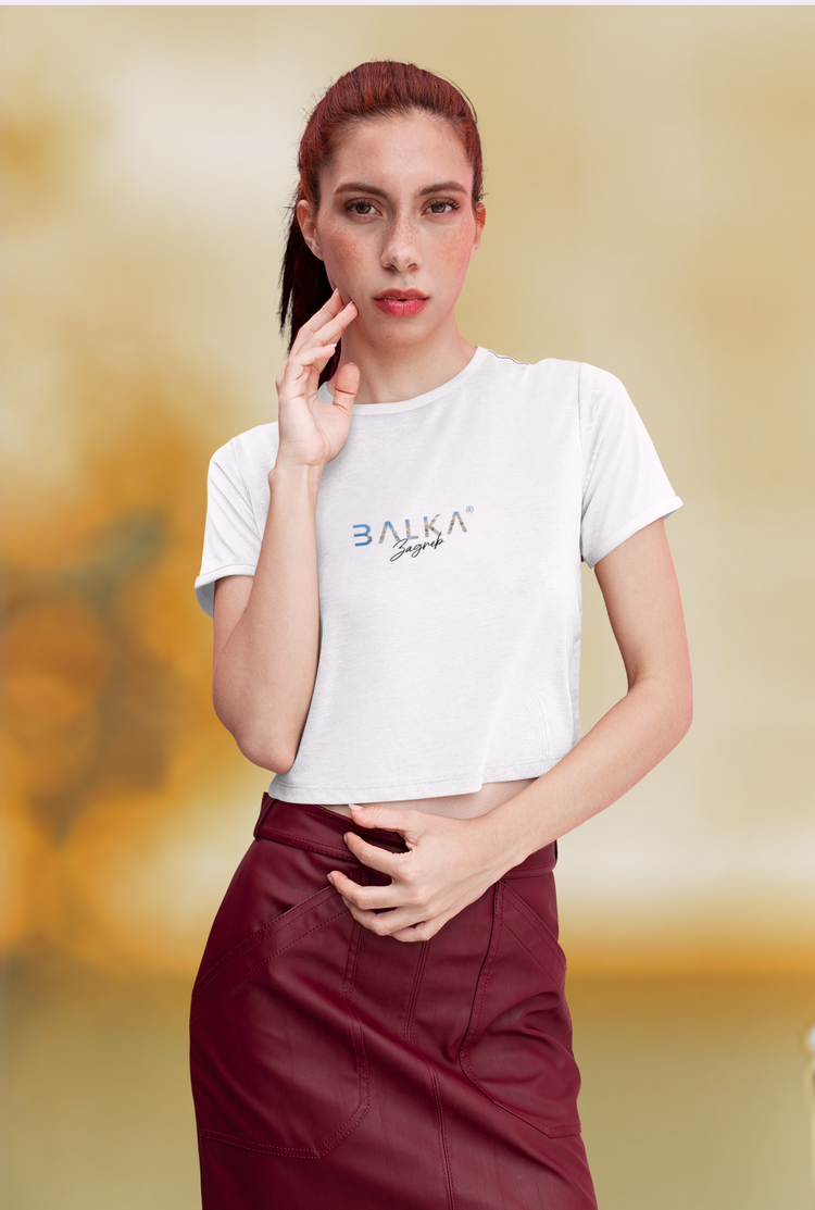 Damen cropped tee